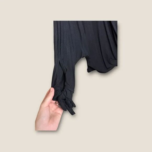 Free People Keeping On Cutout Blouse Black Size Medium - Picture 5 of 7